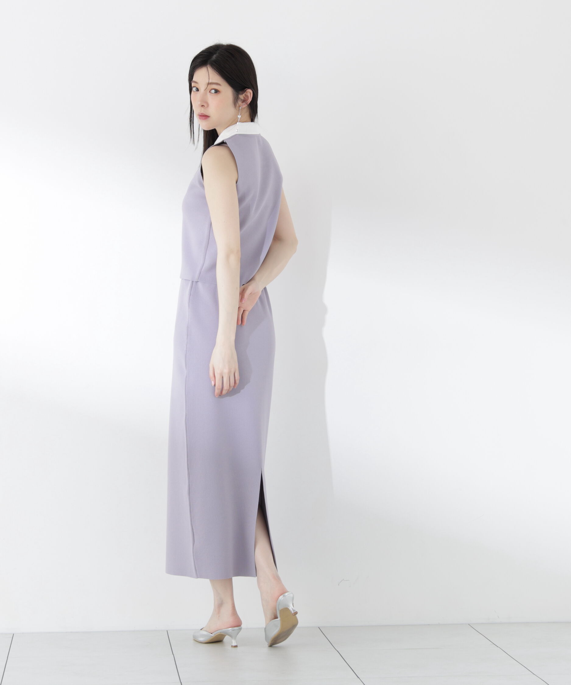 PROPORTION BODY DRESSING「＜青島心さん着用＞衿ドッキングニットセットアップ」|ワンピース|