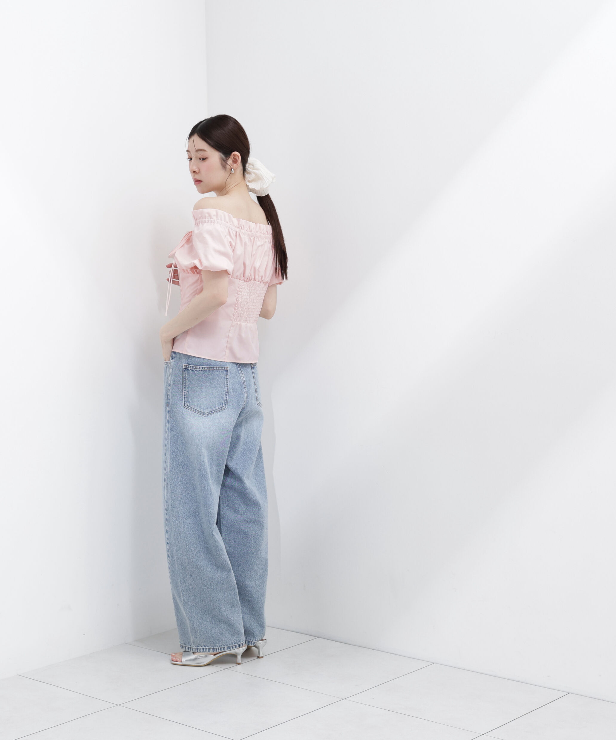PROPORTION BODY DRESSING「コラボオフショルリボンブラウス」|シャツ・ブラウス|
