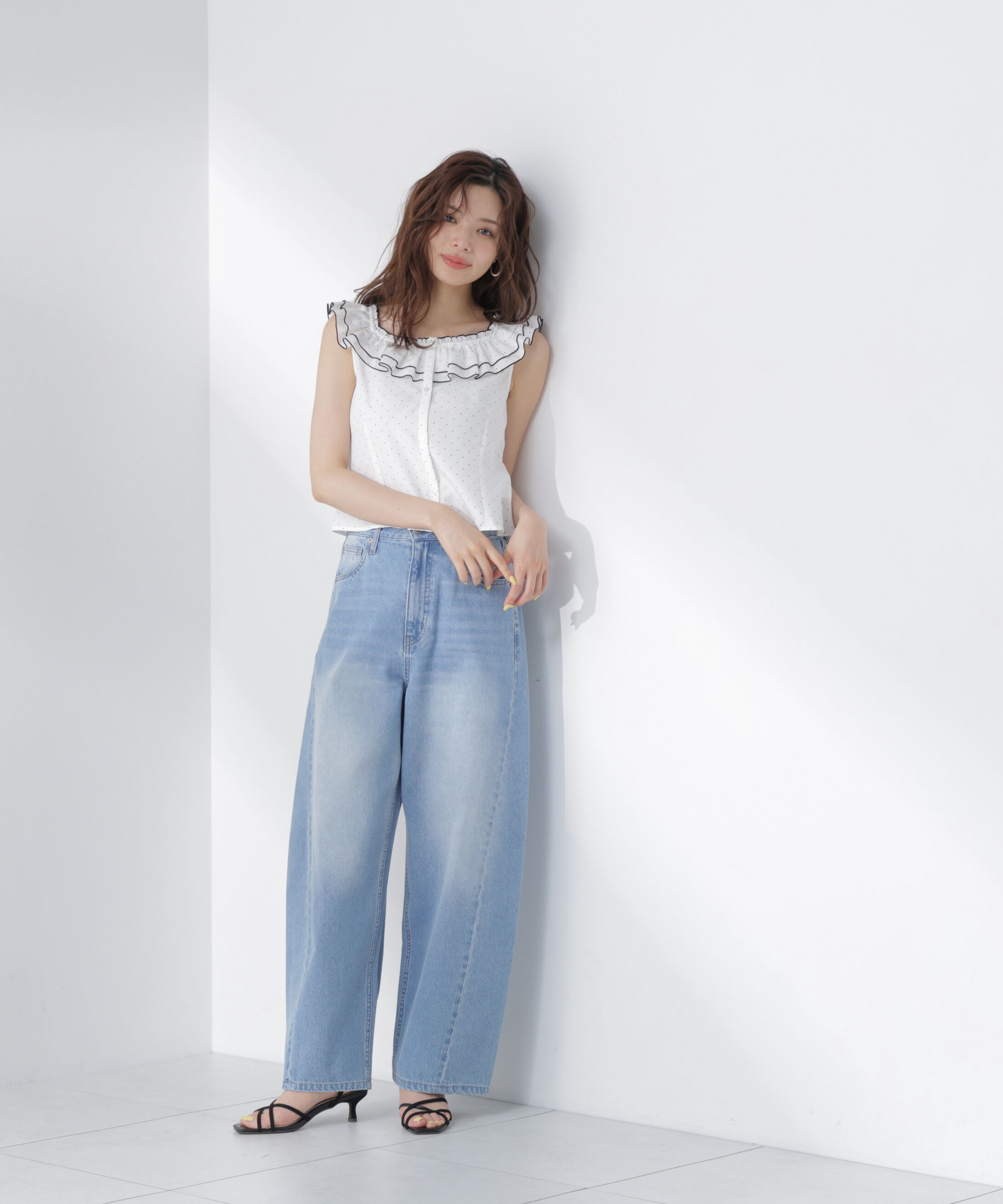 PROPORTION BODY DRESSING「ラッフルカラーブラウス」|シャツ・ブラウス|