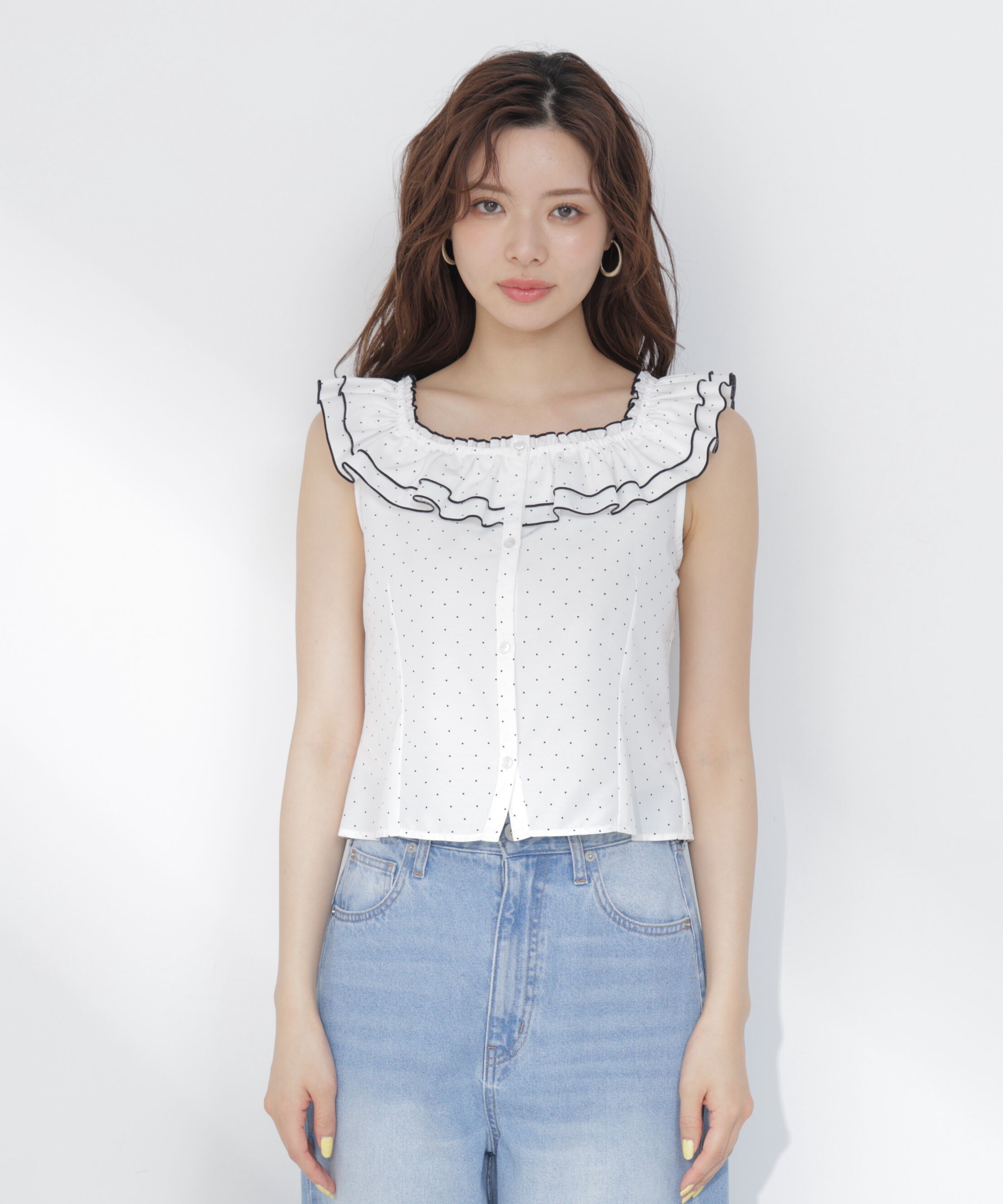 PROPORTION BODY DRESSING「ラッフルカラーブラウス」|シャツ・ブラウス|
