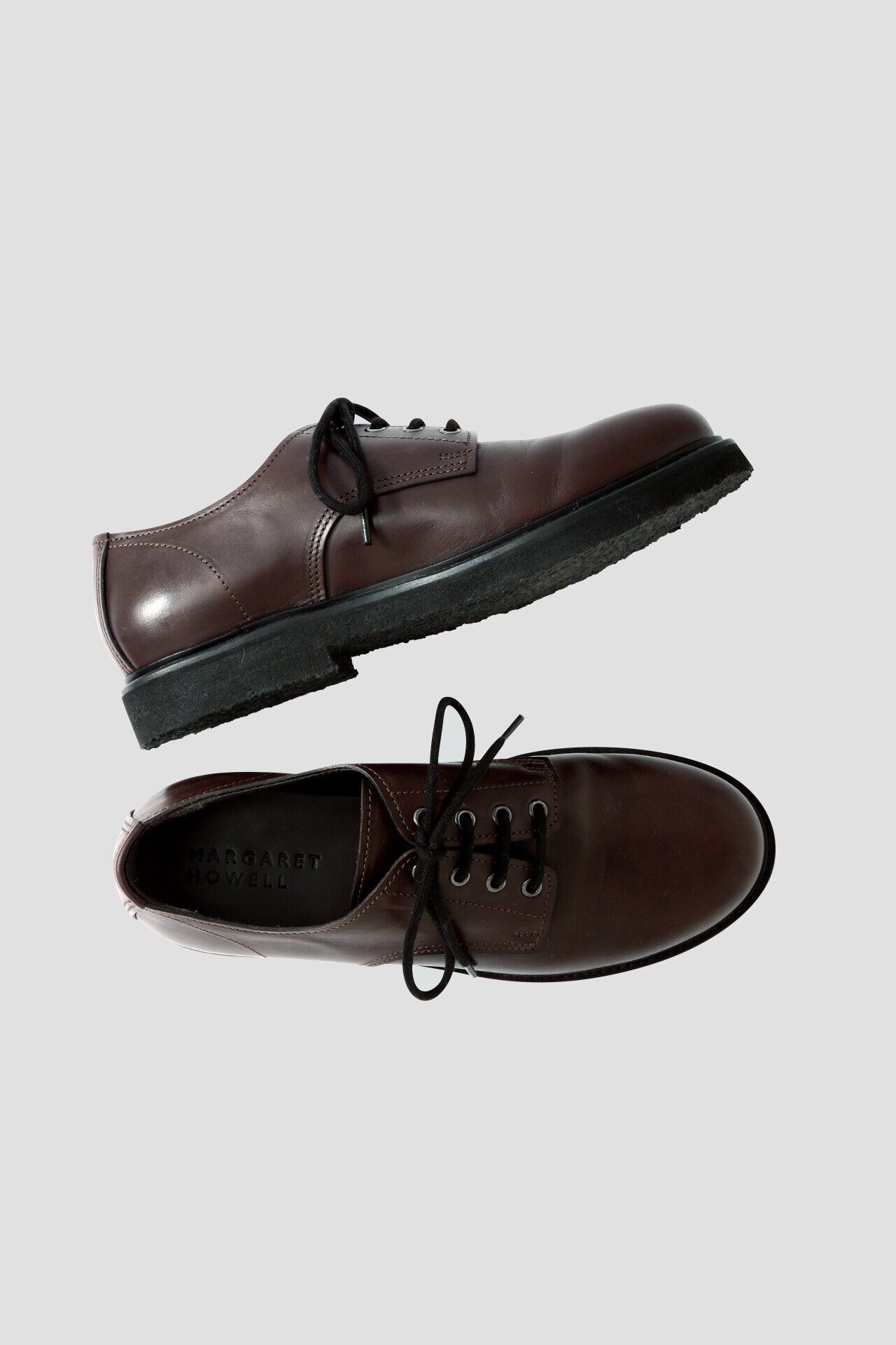 MARGARET HOWELL「MEN RAW EDGE DERBY」|その他|BROWN