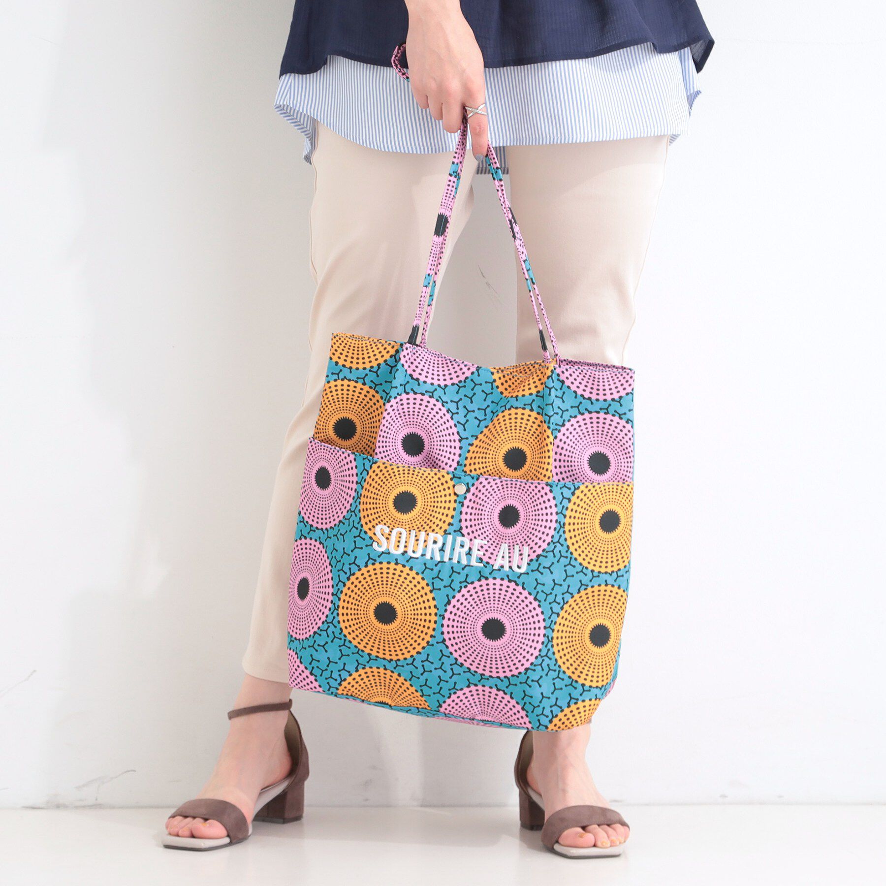 SHOO･LA･RUE「ラタプリントトートバッグ」|トートバッグ|