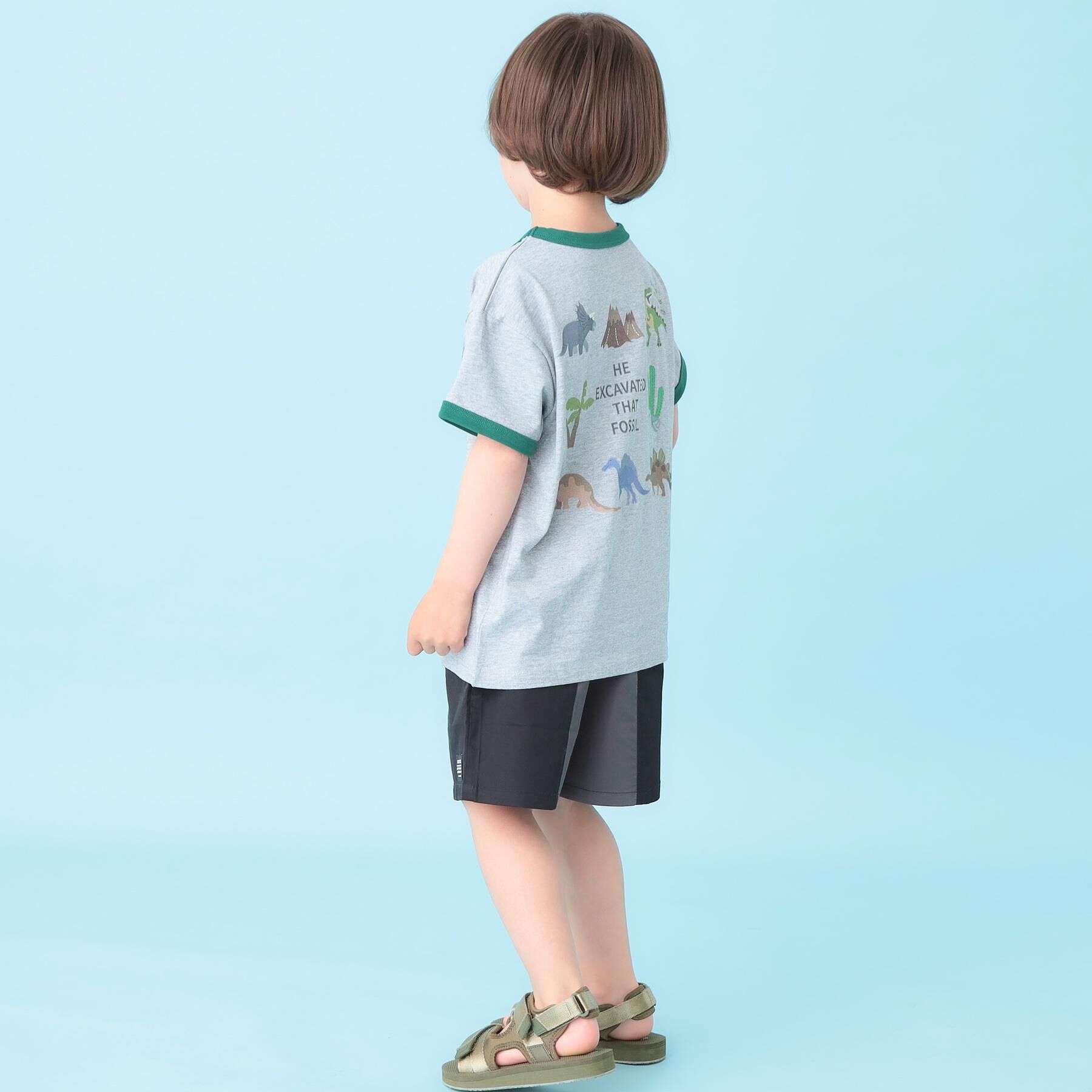 SHOO･LA･RUE「【100-150cm】バイカラーショートパンツ」|キュロット|