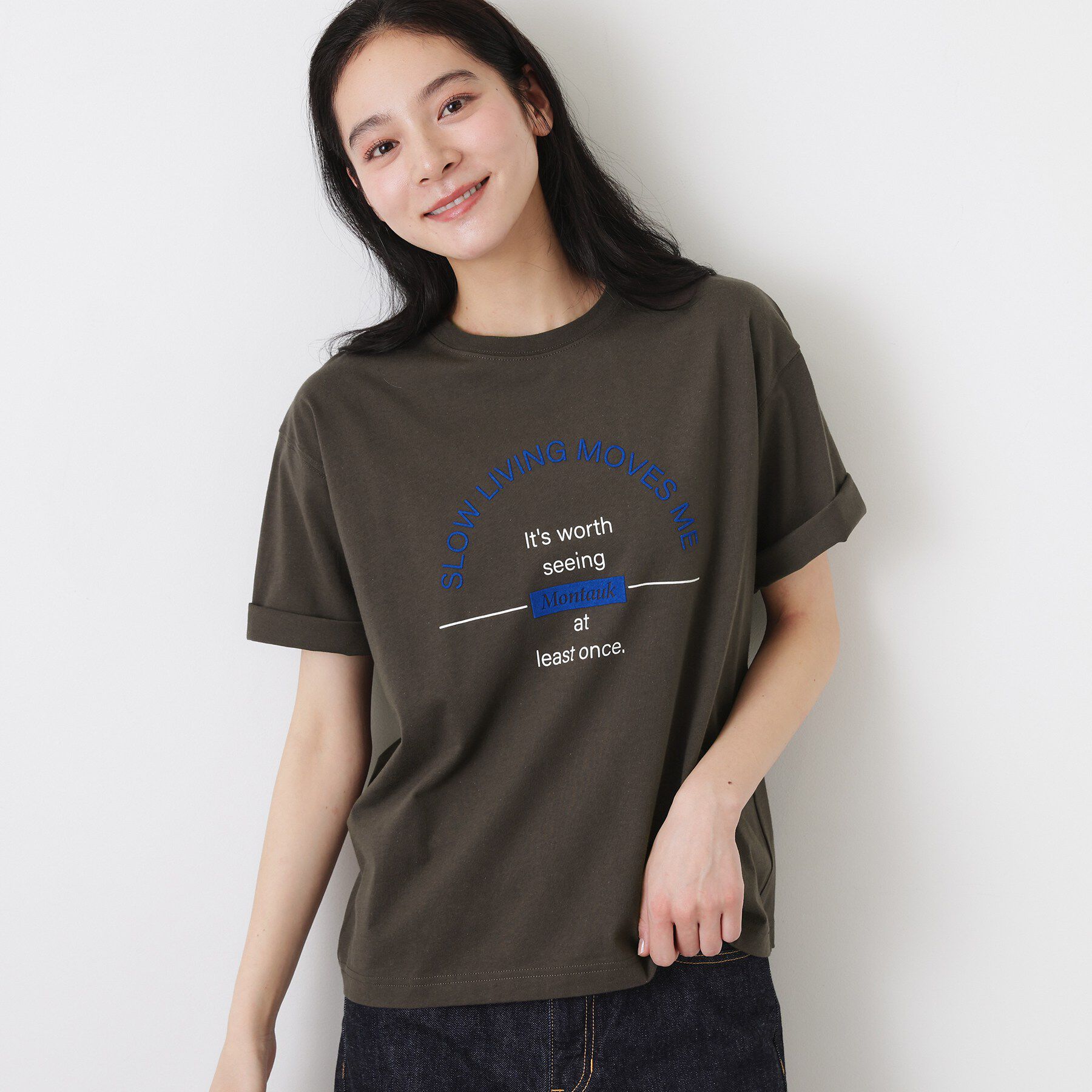 Dessin「【洗える】オーガニックコットンロゴTシャツ」|Tシャツ・カットソー|