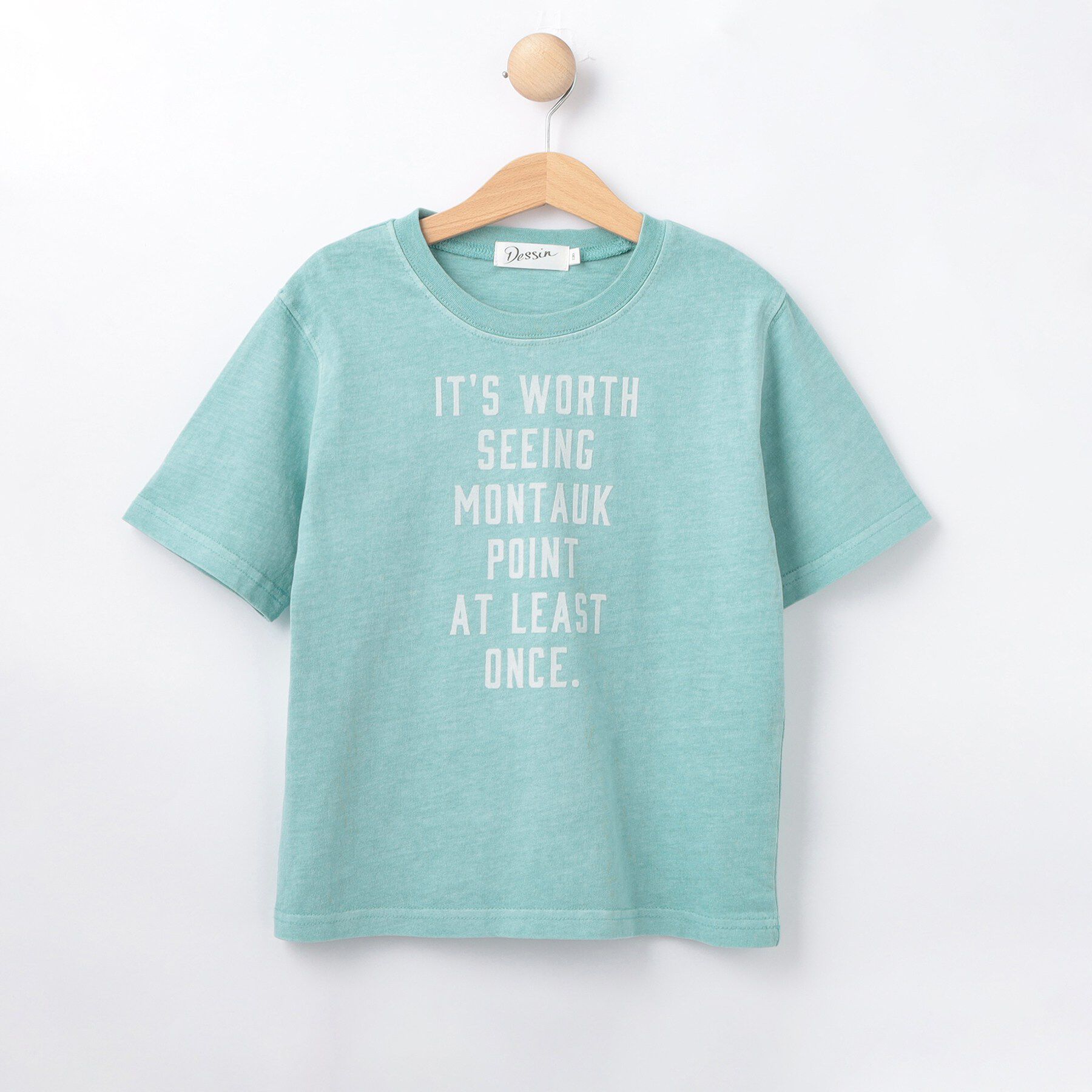 Dessin「【リンクコーデ可/洗える】ピグメント染め Tシャツ」|Tシャツ・カットソー|ブルー(091)