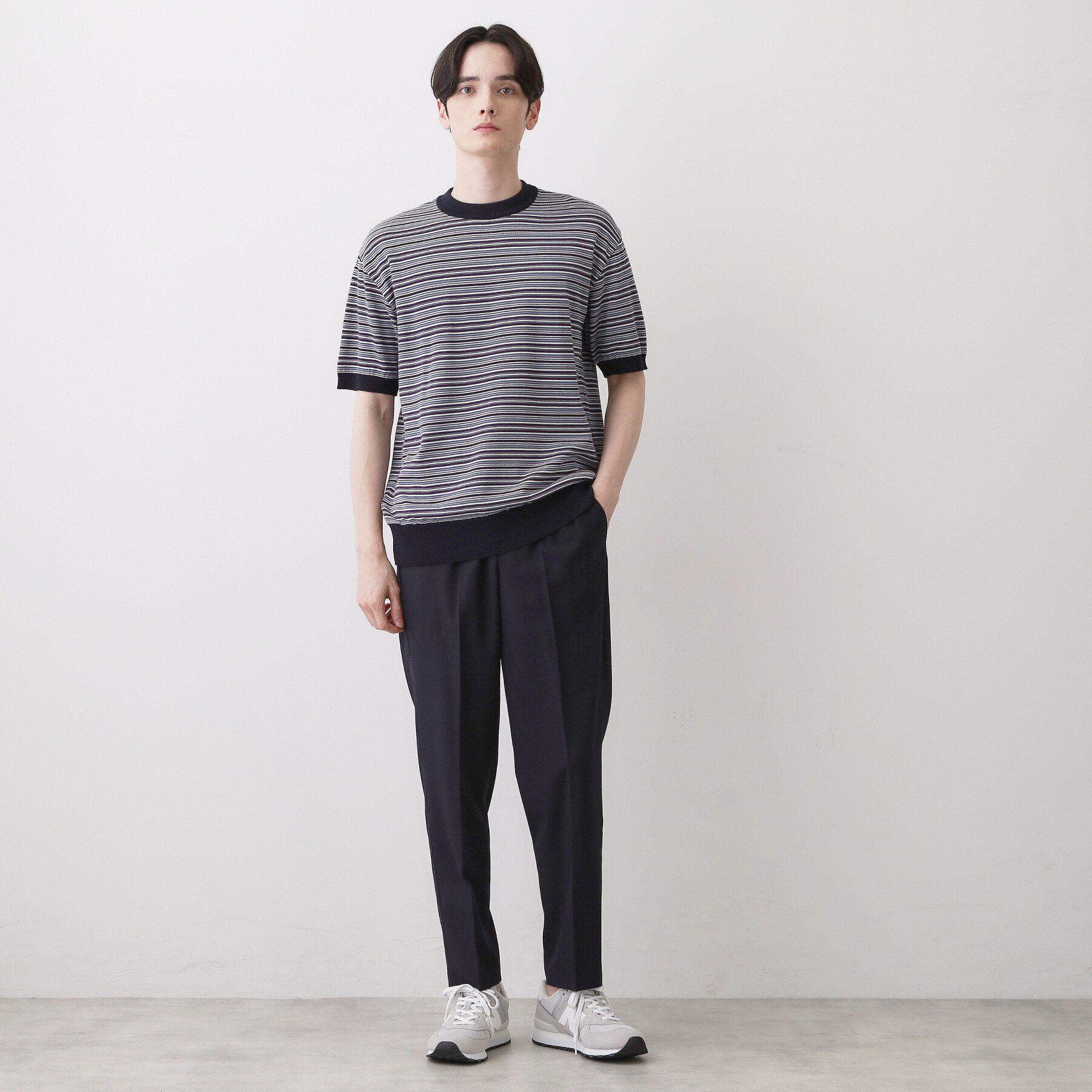 Dessin「【洗える】日本製ニットTシャツ」|Tシャツ・カットソー|