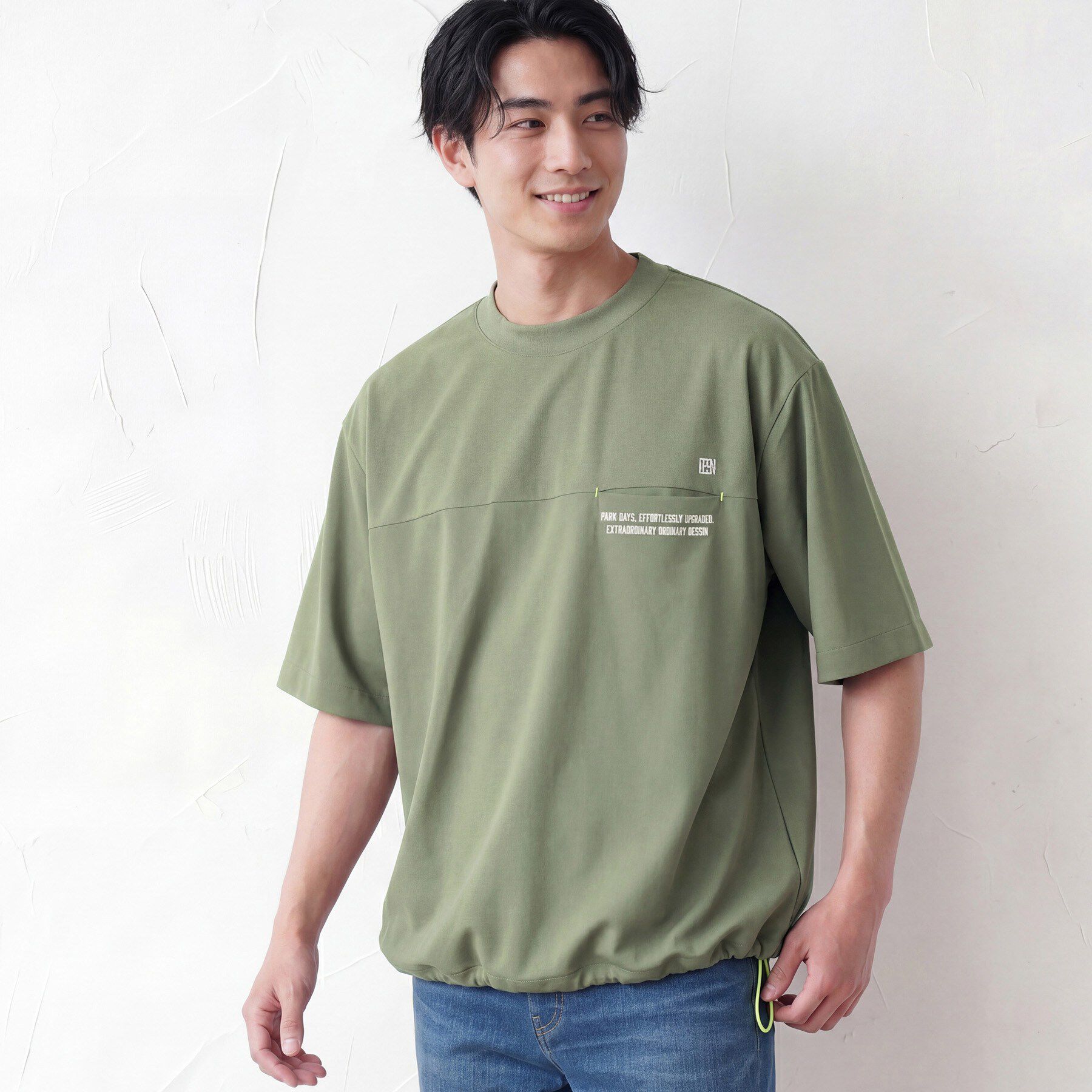 Dessin「【吸水速乾/UVカット】メッシュ素材 スポーティTシャツ」|Tシャツ・カットソー|