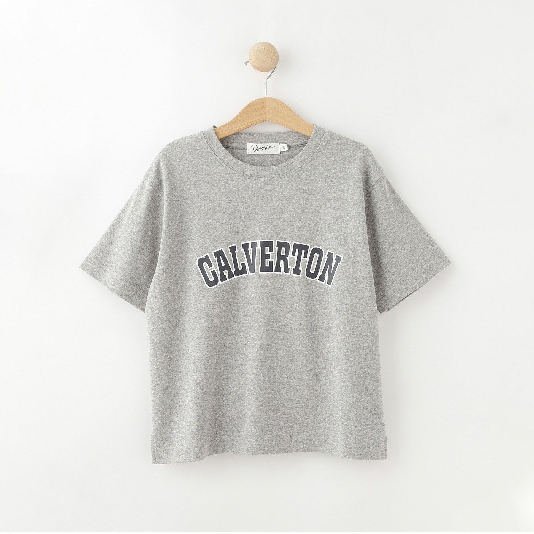 Dessin「【撥水/リンクコーデ可】プリントキッズTシャツ」|Tシャツ・カットソー|グレー(012)