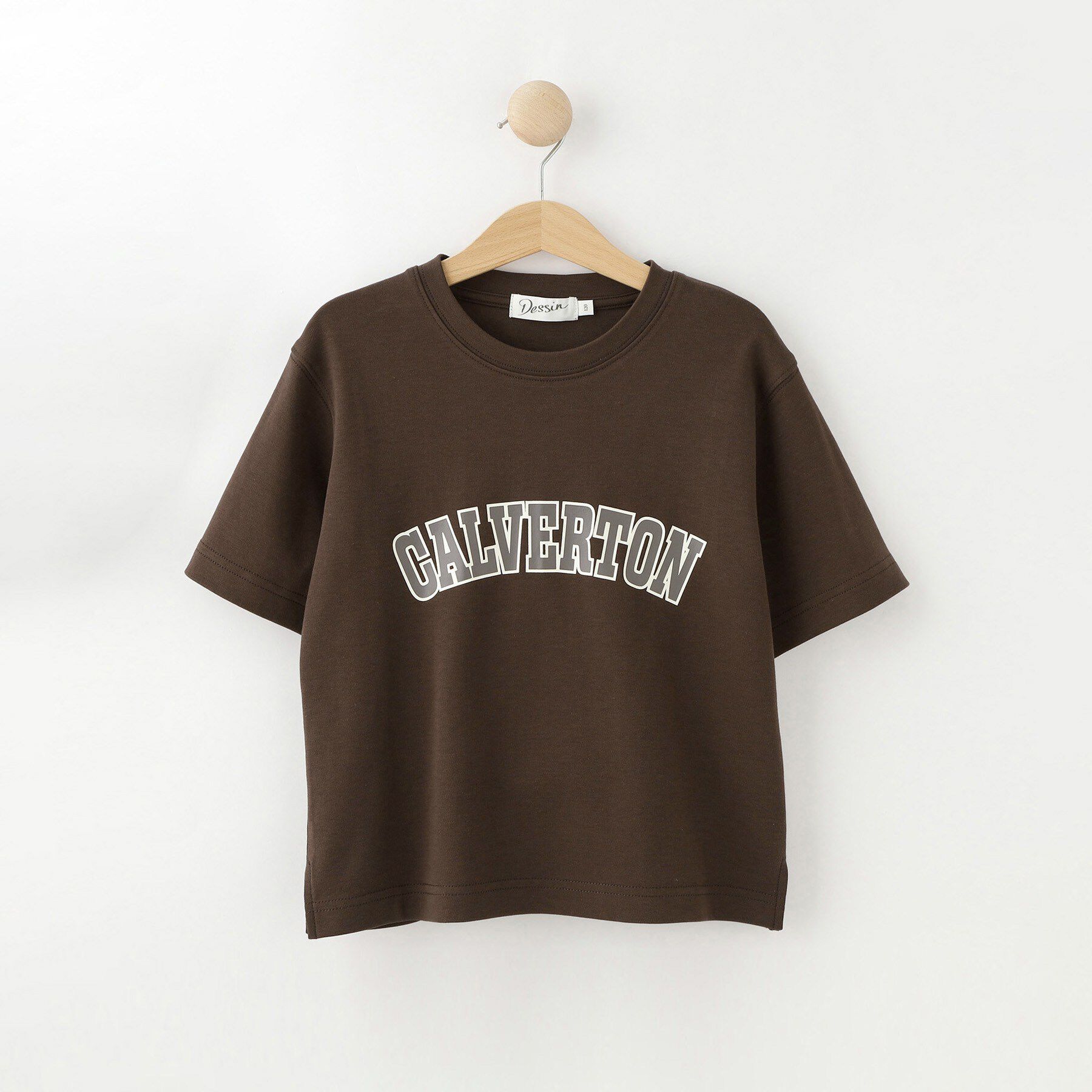 Dessin「【撥水/リンクコーデ可】プリントキッズTシャツ」|Tシャツ・カットソー|ブラウン(044)