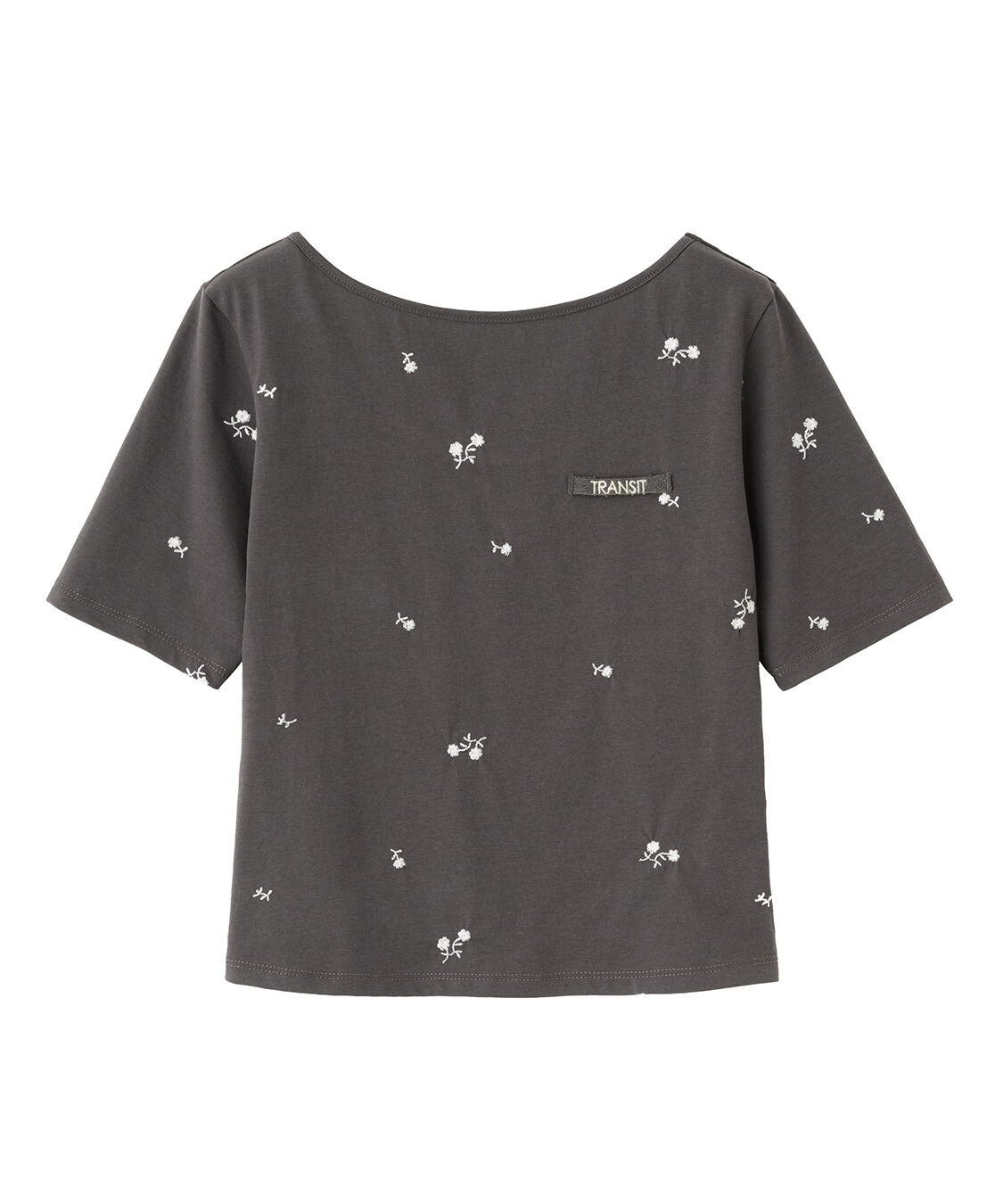 COCO DEAL「エンブロイダリーロゴTシャツ」|Tシャツ・カットソー|チャコール