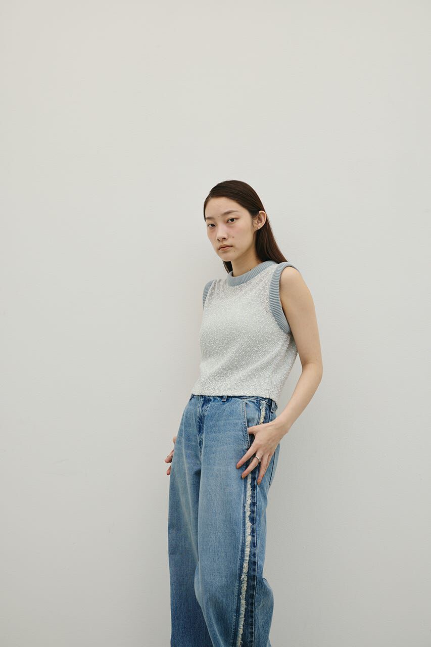 STYLEMIXER「メランジクッションリブニット」|タンクトップ|