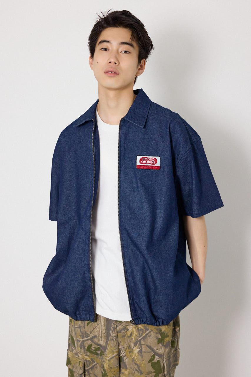 RODEO CROWNS「Coolist Denim ZIPシャツ」|シャツ・ブラウス|