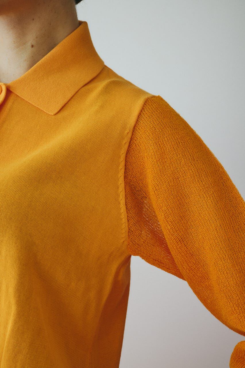 HeRIN.CYE「Sheer sleeve cardigan」|ニット・セーター|