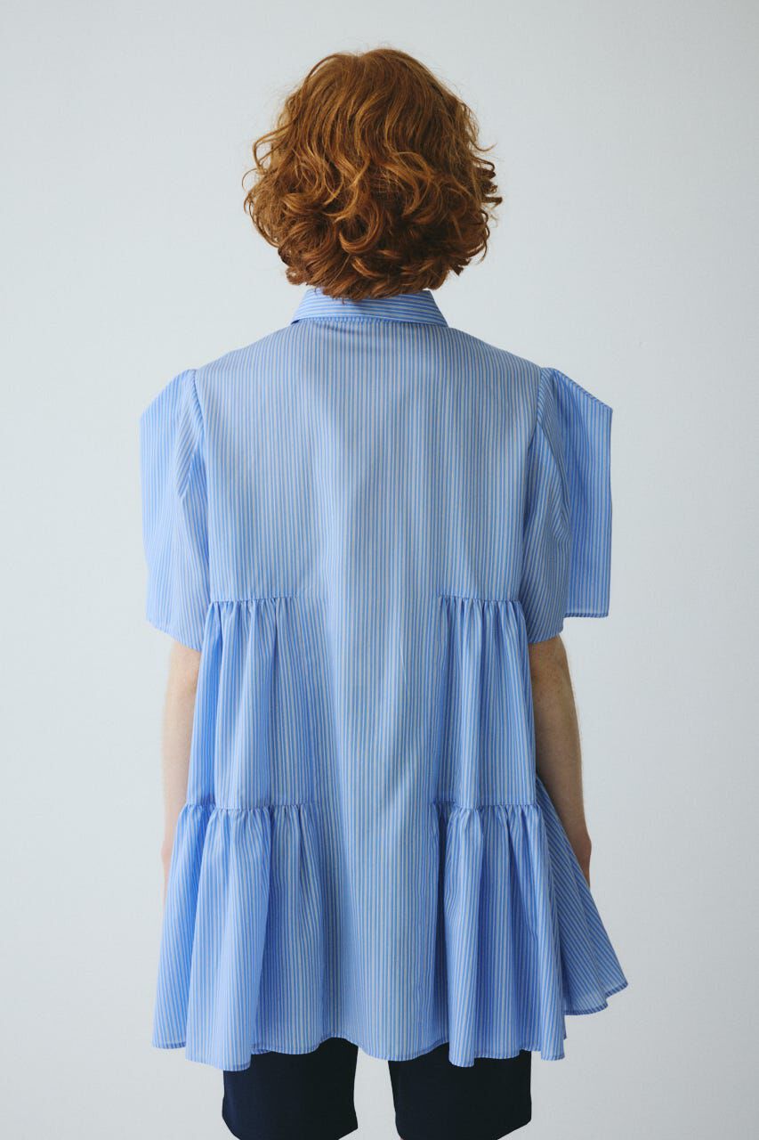 HeRIN.CYE「Side gather A line shirt」|シャツ・ブラウス|