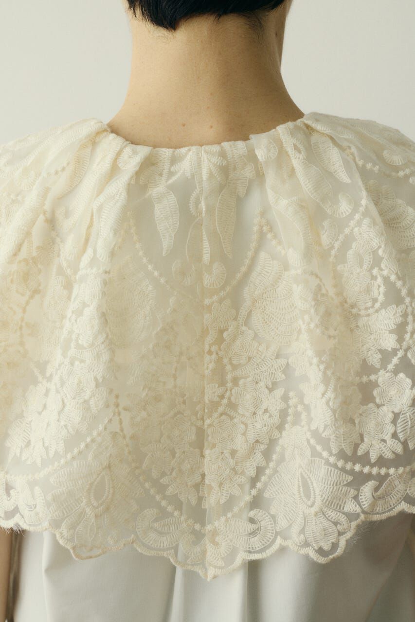 HeRIN.CYE「Lace cape blouse」|シャツ・ブラウス|