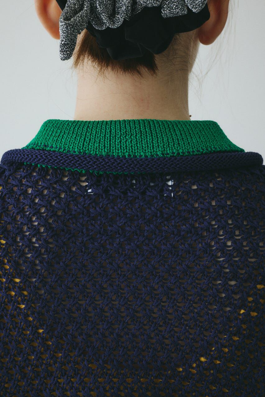 HeRIN.CYE「Mesh knit pull over」|ニット・セーター|