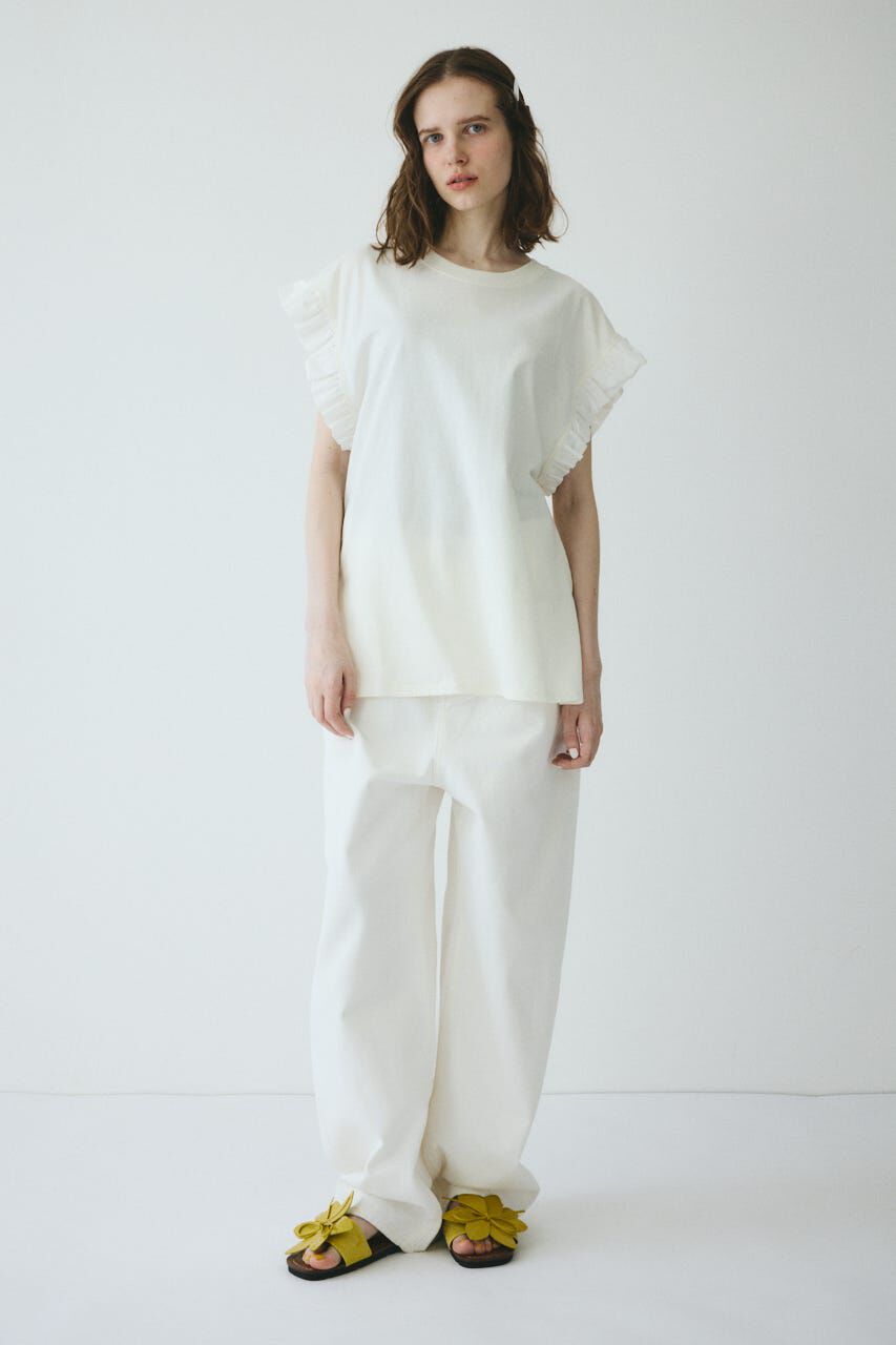 HeRIN.CYE「Point frill box tops」|Tシャツ・カットソー|