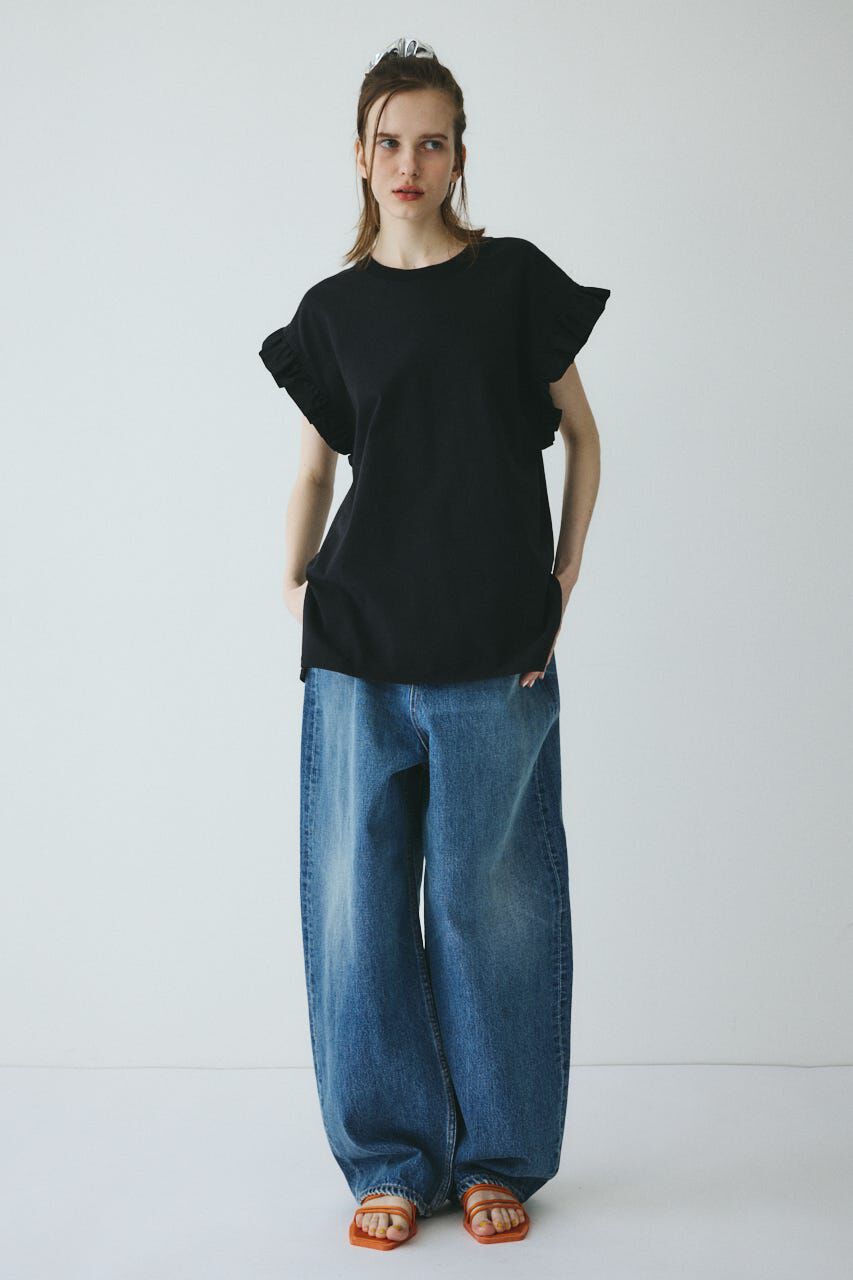 HeRIN.CYE「Point frill box tops」|Tシャツ・カットソー|