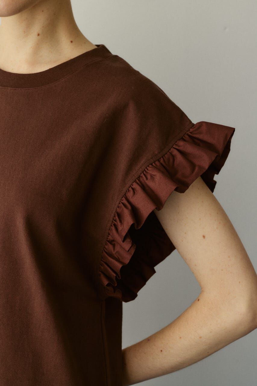 HeRIN.CYE「Point frill box tops」|Tシャツ・カットソー|