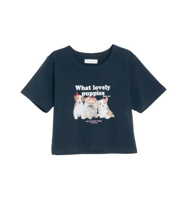 CALNAMUR「アソートプリントTシャツ」|Tシャツ・カットソー|ネイビー