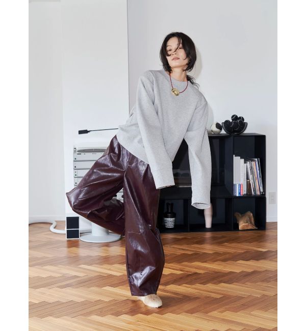Ungrid「【Htage】パワーショルダーバックデザインスウェット」|スウェット・ジャージ|