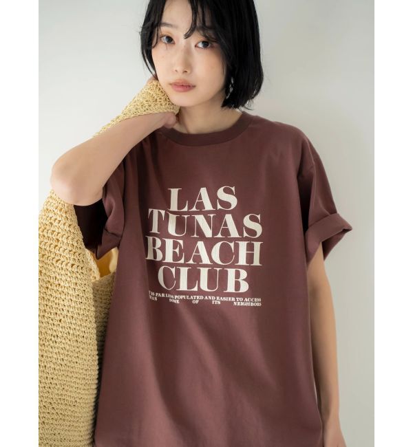 Ungrid「ヴィンテージウォッシュロゴビックTee」|Tシャツ・カットソー|