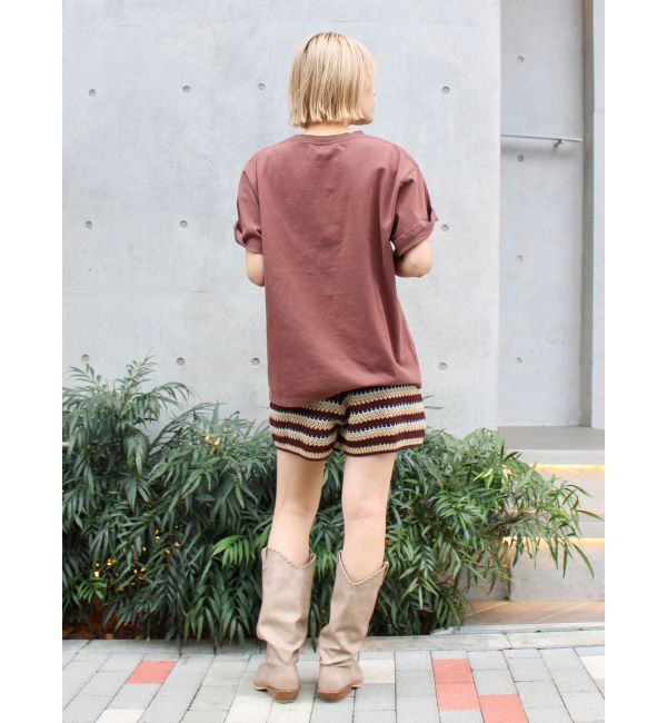 Ungrid「ヴィンテージウォッシュロゴビックTee」|Tシャツ・カットソー|