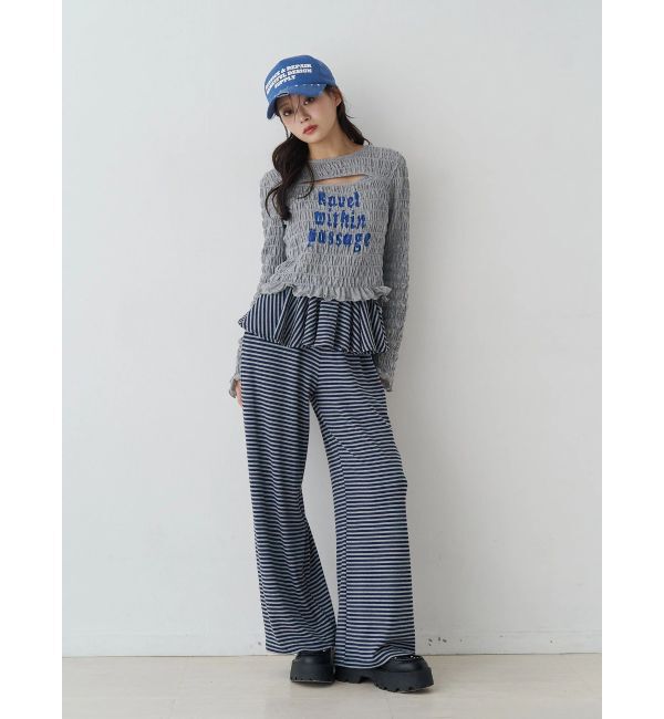 jouetie「カットアウトシャーリングトップス」|Tシャツ・カットソー|