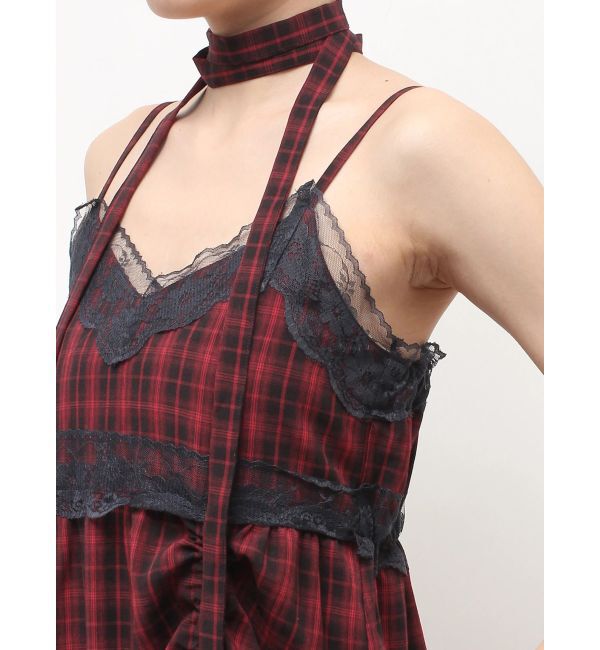 jouetie「レースドッキングアシメヘムキャミワンピース」|ワンピース|