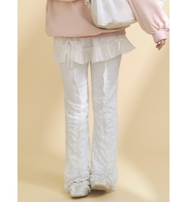 merry jenny「lace panel pants」|その他|オフホワイト