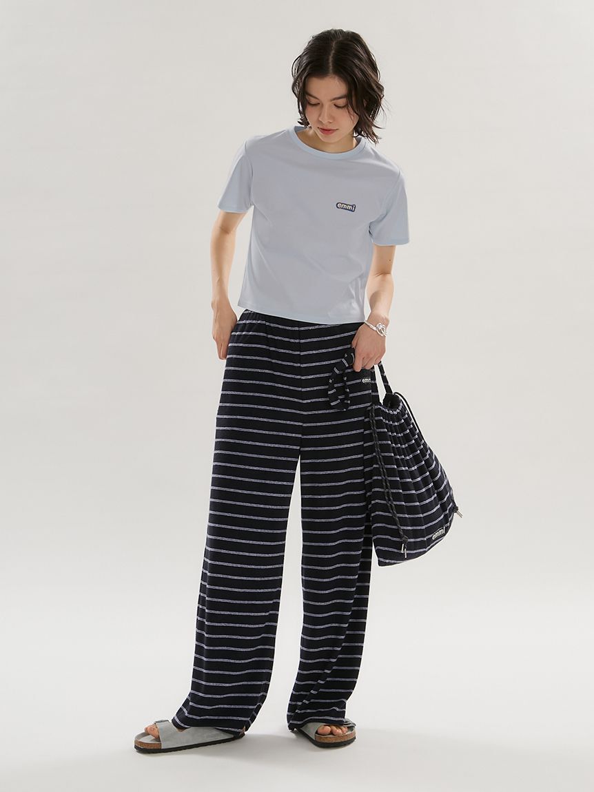 emmi atelier「emmiロゴコンパクトTシャツ」|Tシャツ・カットソー|
