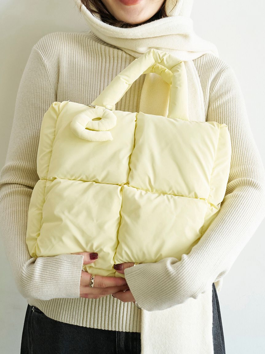 emmi atelier「ecoパデットビッグショルダーバッグ」|ショルダー・メッセンジャー|YEL