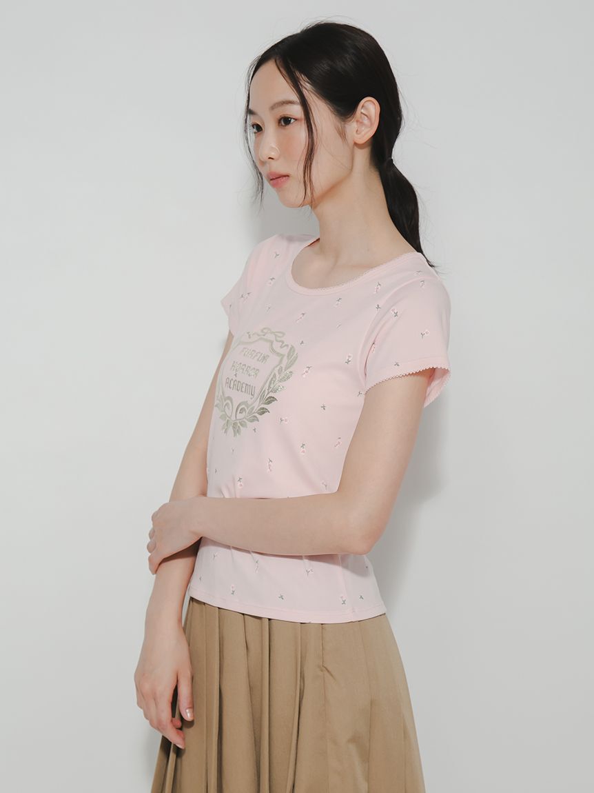 FURFUR「HORROR ACADEMYフラワープリントTシャツ」|Tシャツ・カットソー|