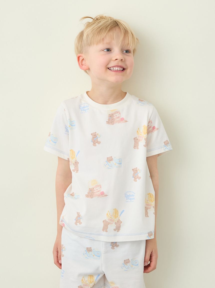 GELATO PIQUE KIDS & BABY「【KIDS】【接触冷感】アイスクリームベア柄Tシャツ」|ルームウェア|CRM
