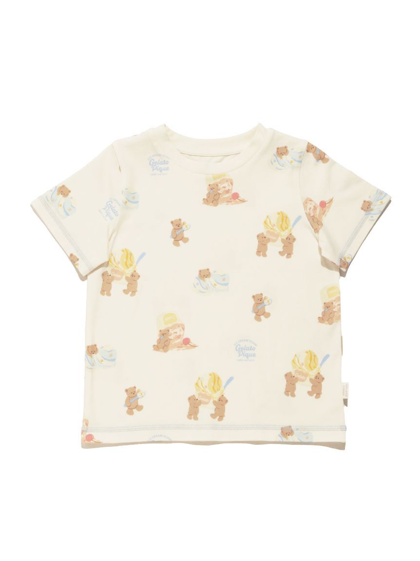 GELATO PIQUE KIDS & BABY「【KIDS】【接触冷感】アイスクリームベア柄Tシャツ」|ルームウェア|
