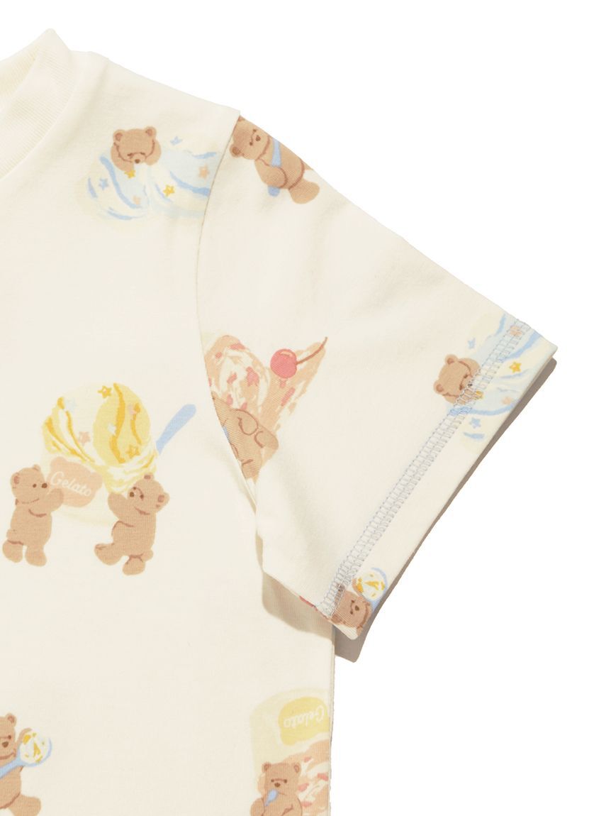 GELATO PIQUE KIDS & BABY「【KIDS】【接触冷感】アイスクリームベア柄Tシャツ」|ルームウェア|