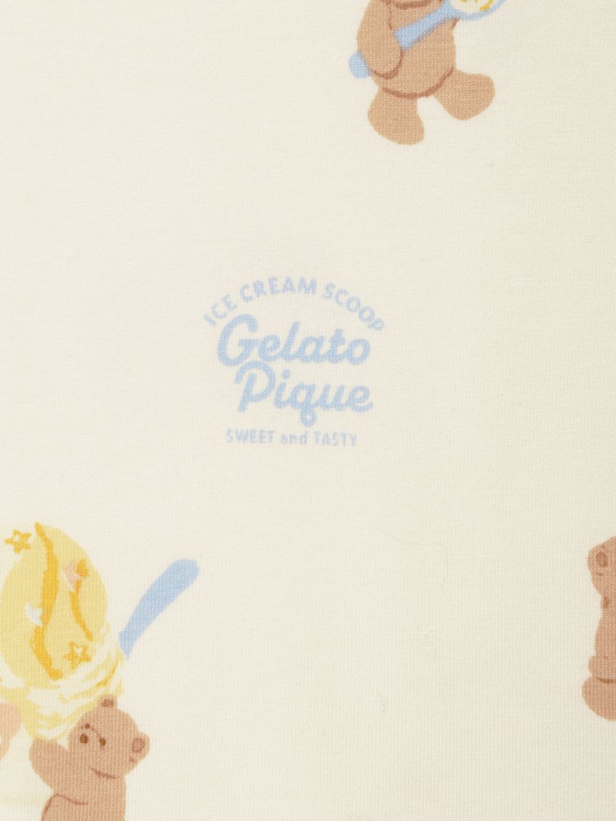 GELATO PIQUE KIDS & BABY「【KIDS】【接触冷感】アイスクリームベア柄Tシャツ」|ルームウェア|