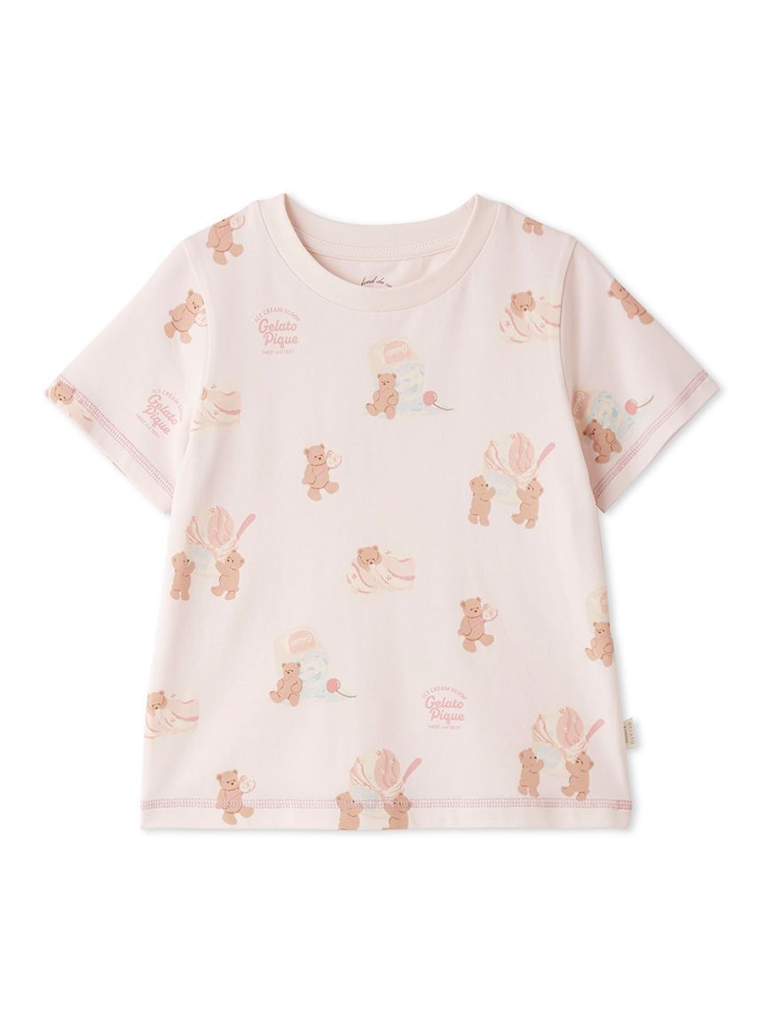 GELATO PIQUE KIDS & BABY「【KIDS】【接触冷感】アイスクリームベア柄Tシャツ」|ルームウェア|