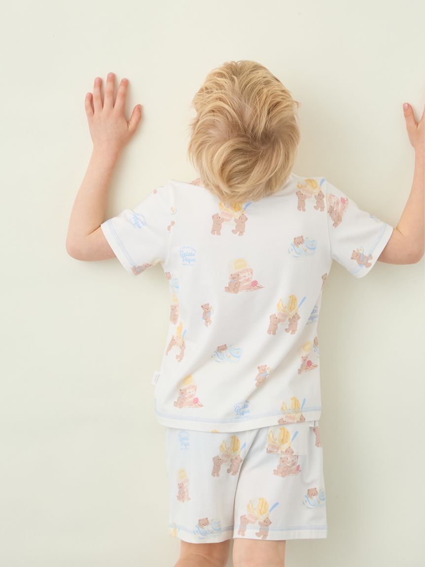 GELATO PIQUE KIDS & BABY「【KIDS】【接触冷感】アイスクリームベア柄Tシャツ」|ルームウェア|