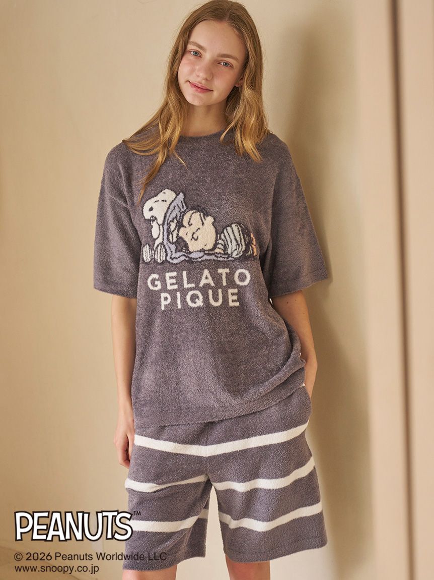 GELATO PIQUE HOMME「【PEANUTS】【HOMME】スムーズィージャガードプルオーバー」|プルオーバー|