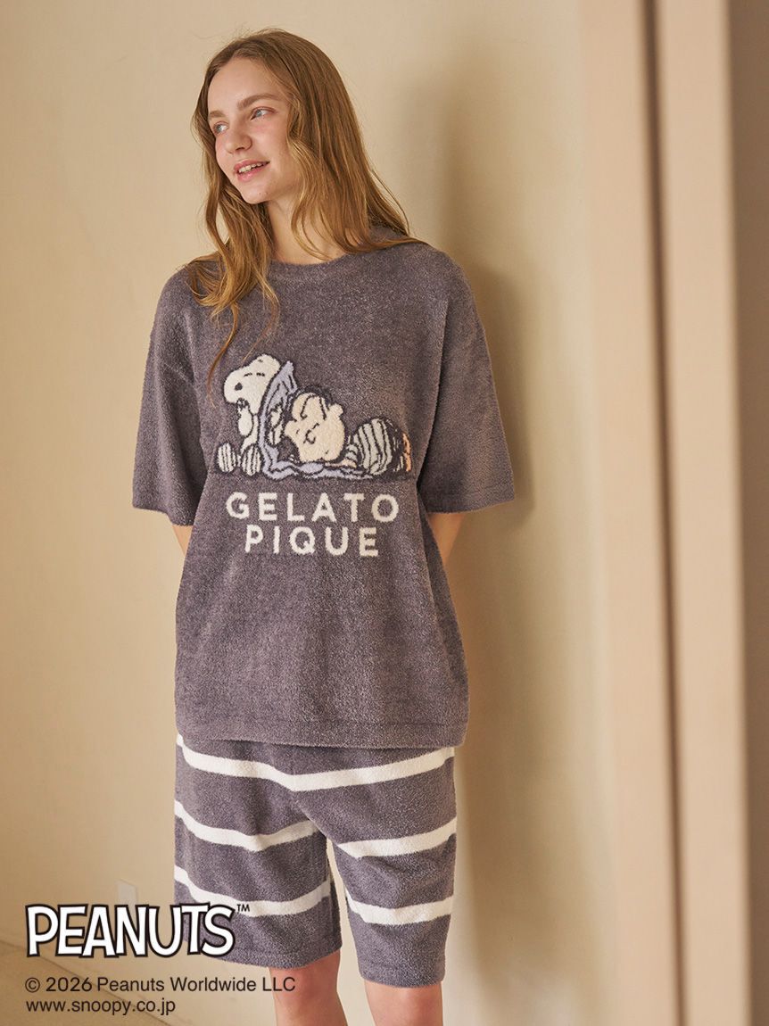 GELATO PIQUE HOMME「【PEANUTS】【HOMME】スムーズィージャガードプルオーバー」|プルオーバー|