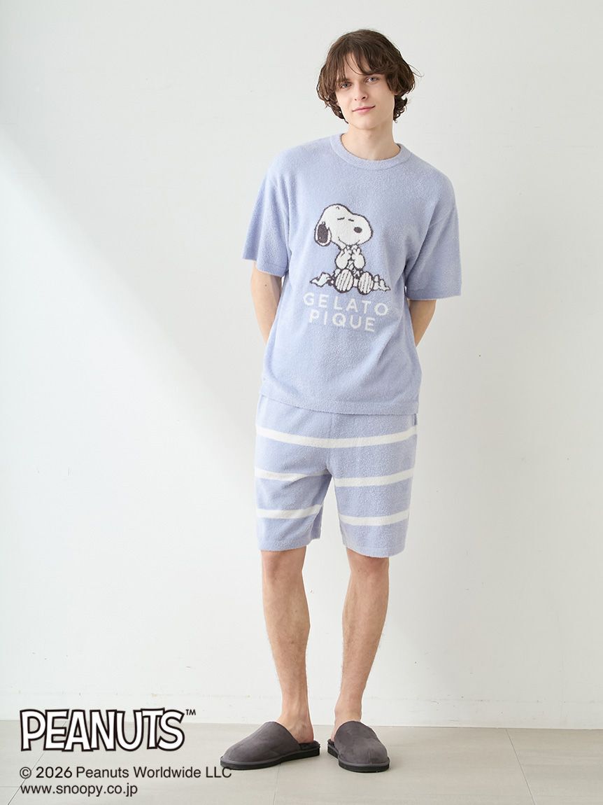 GELATO PIQUE HOMME「【PEANUTS】【HOMME】スムーズィージャガードプルオーバー」|プルオーバー|