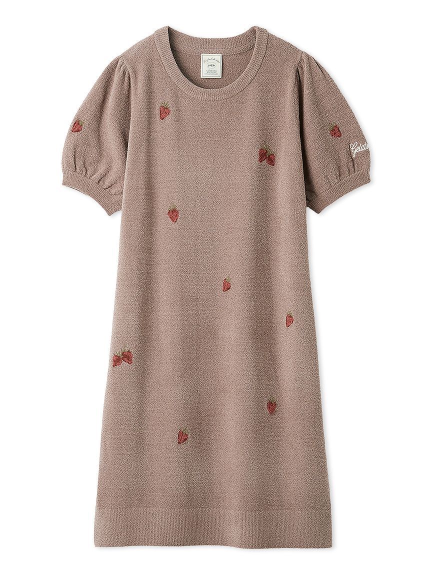 gelato pique「【ONLINE限定】エアリーモコストロベリージャガードワンピース」|ルームウェア|BRW
