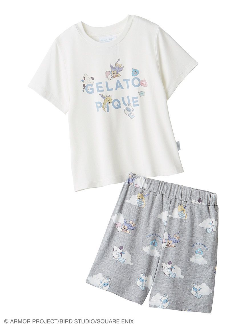 GELATO PIQUE KIDS & BABY「【ドラゴンクエスト】【キッズ】ワンポイントTシャツ&総柄ショートパンツセット」|ルームウェア|OWHT