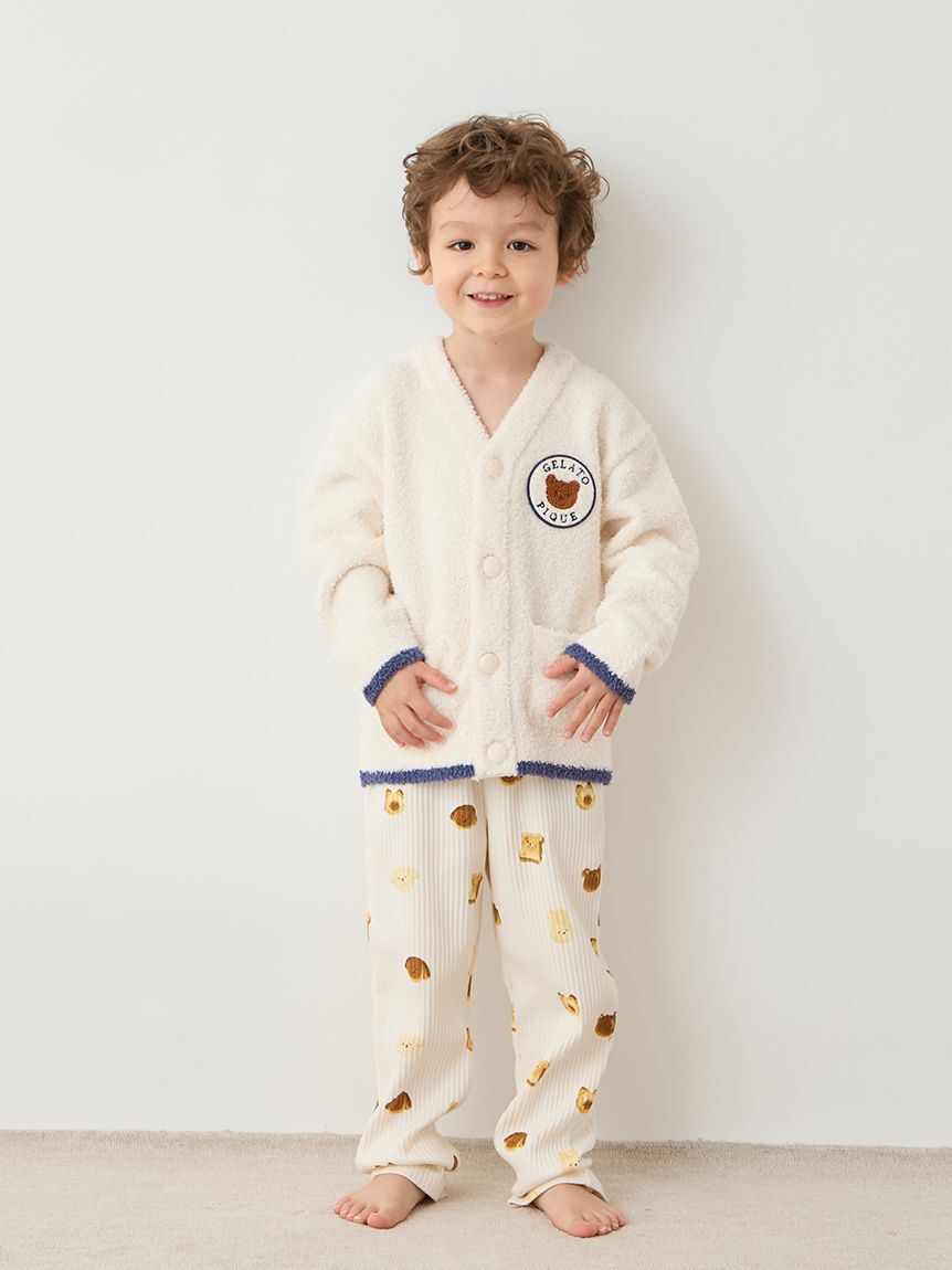 GELATO PIQUE KIDS & BABY「【KIDS】ベビモコアニマルブレッドカーディガン&スカーフセット」|ルームウェア|