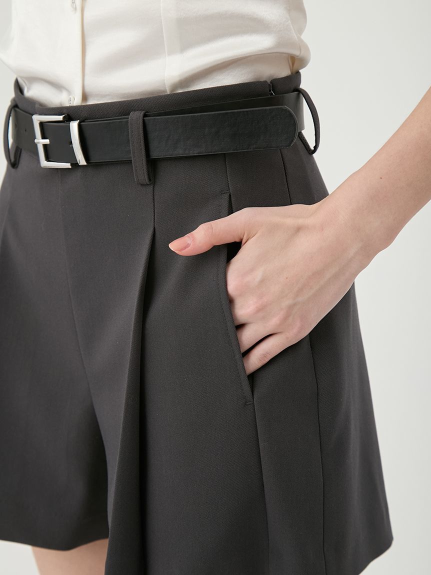 LILY BROWN「ベルト付きタックショートパンツ」|その他|