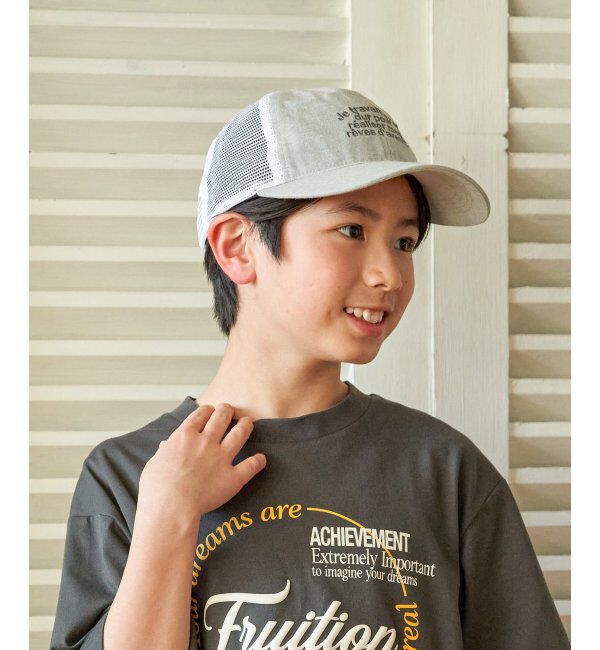 ikka kids「リネンライク刺繍ロゴメッシュキャップ」|その他|