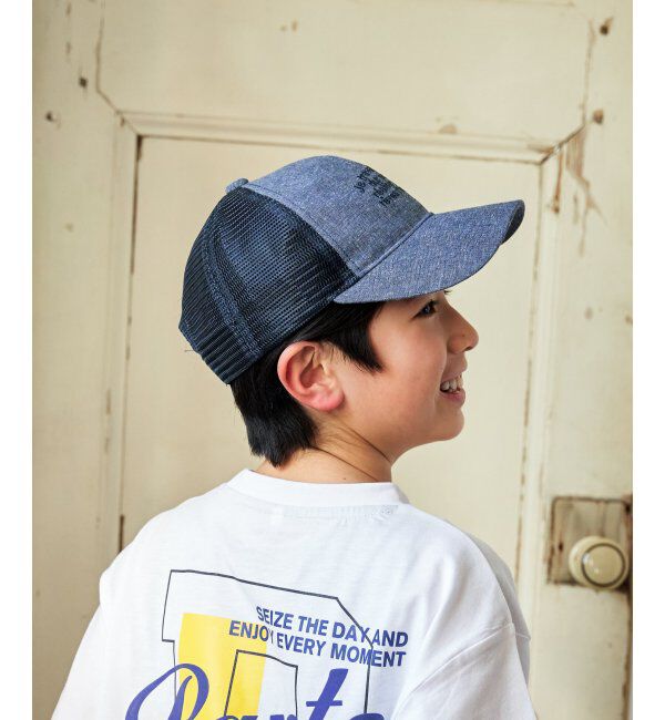 ikka kids「リネンライク刺繍ロゴメッシュキャップ」|その他|