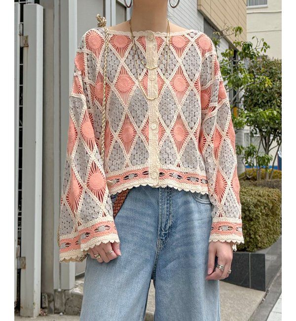 Lbc with Life「モチーフレース2WAYカーデプルオーバー」|その他|