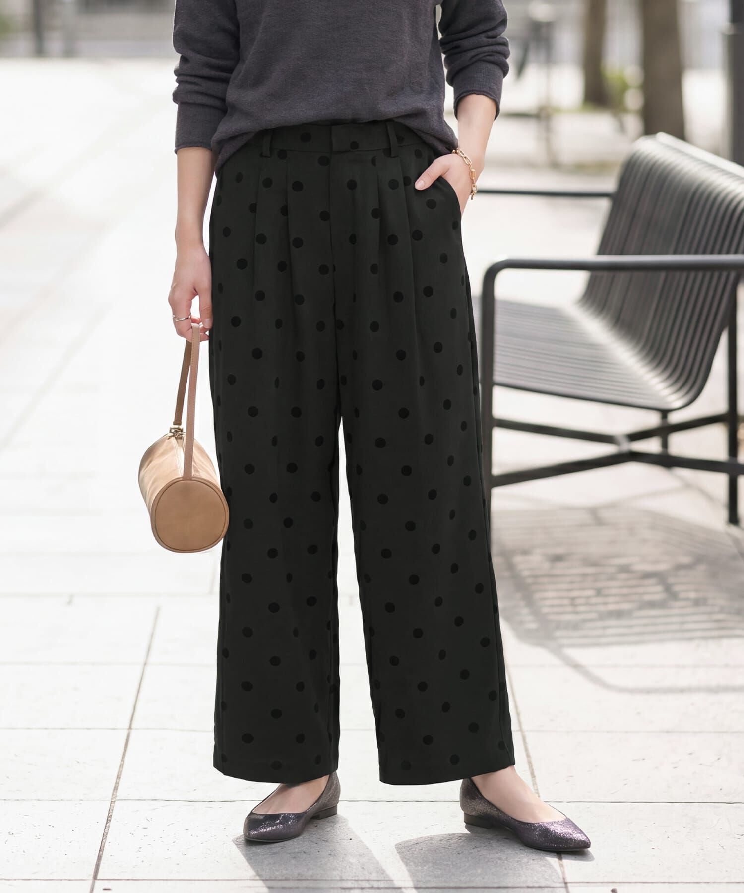 STYLE DELI「フロッキードットワイドパンツ」|その他|